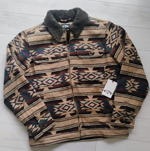 BILLABONG NEW Barlow Sherpa Lined Jacket - Picture 5 of 14